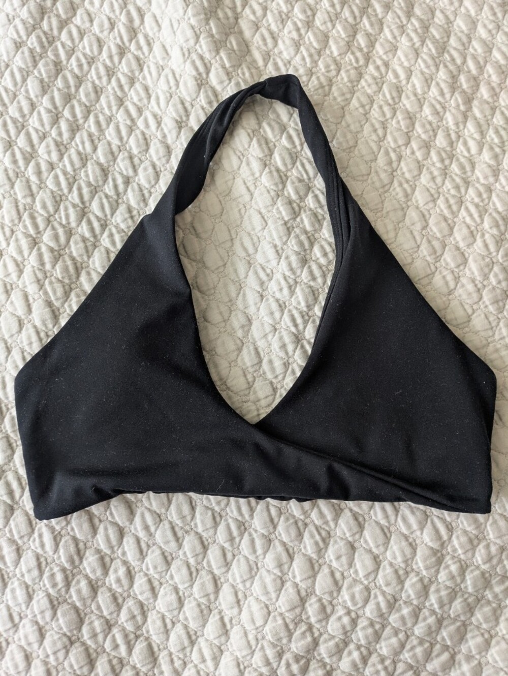 l*space Black Twist Halter Bikini Top
